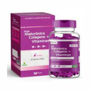 ÁCIDO HIALURÔNICO + Colágeno II + Vitaminas – 60X500 Mg