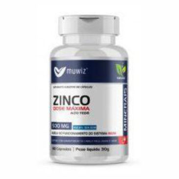 ZINCO – Dose Máxima (60 x 500mg)